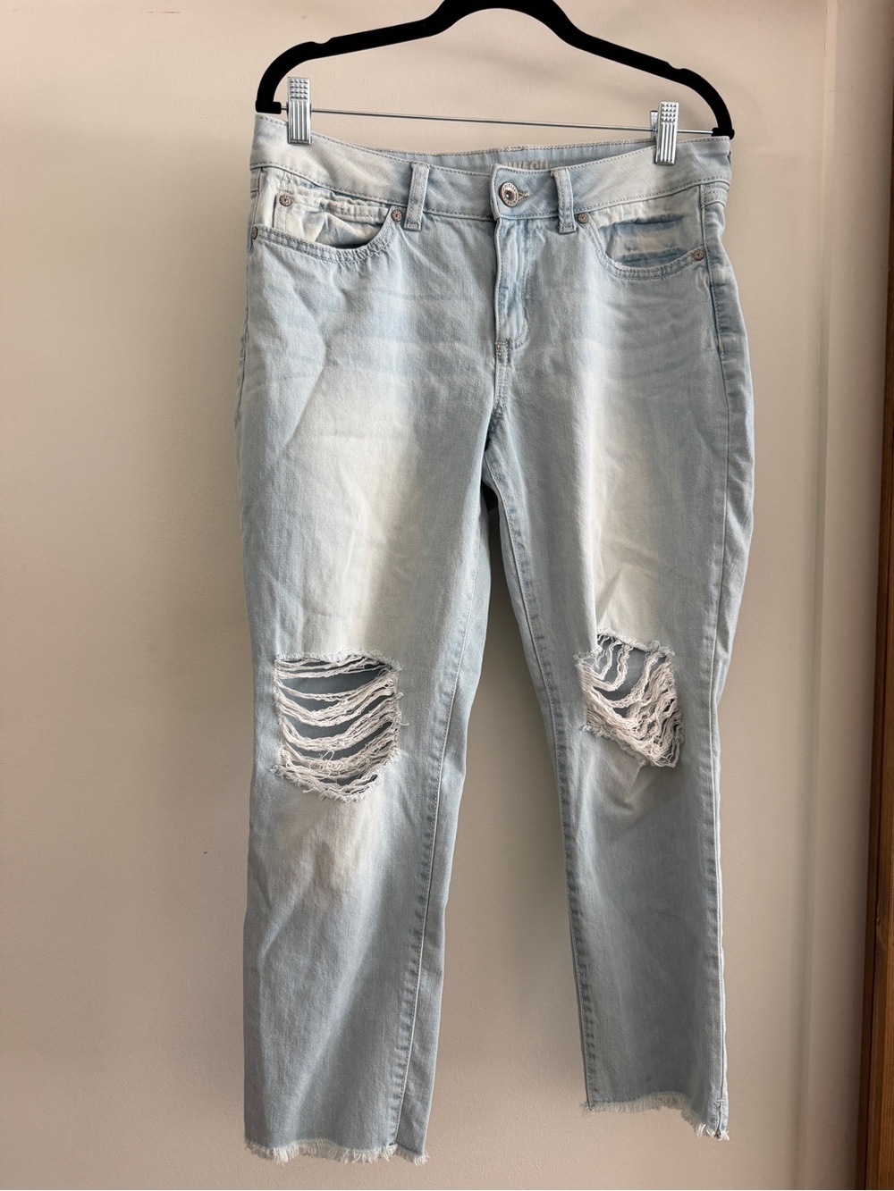 Rewash Light Blue Distressed Boyfriend Jeans